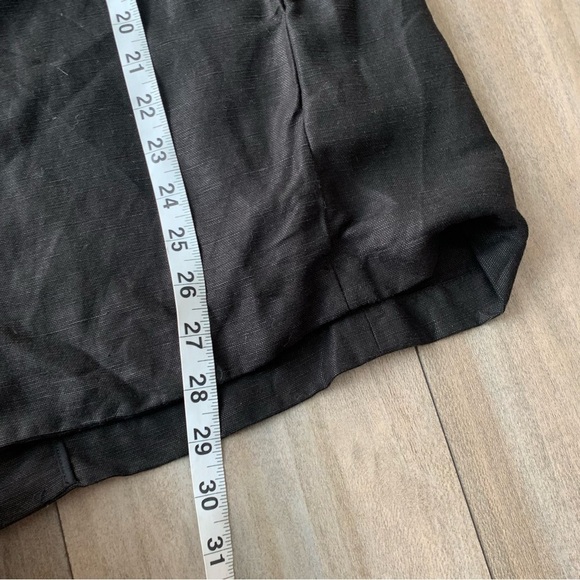 Eileen Fisher Tencel Organic Linen Slub blazer Jacket black large petite - Picture 4 of 8